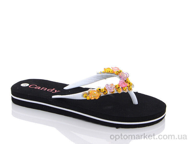 Купить Шльопанці жіночі 16-5 Candy білий, фото 1