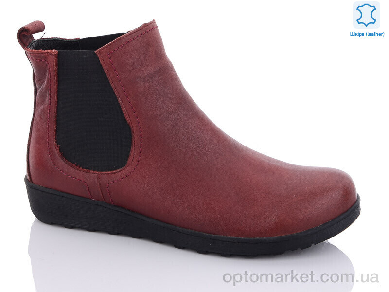 Купить Черевики жіночі 16-814 bordo SHERLOCK SOON червоний, фото 1