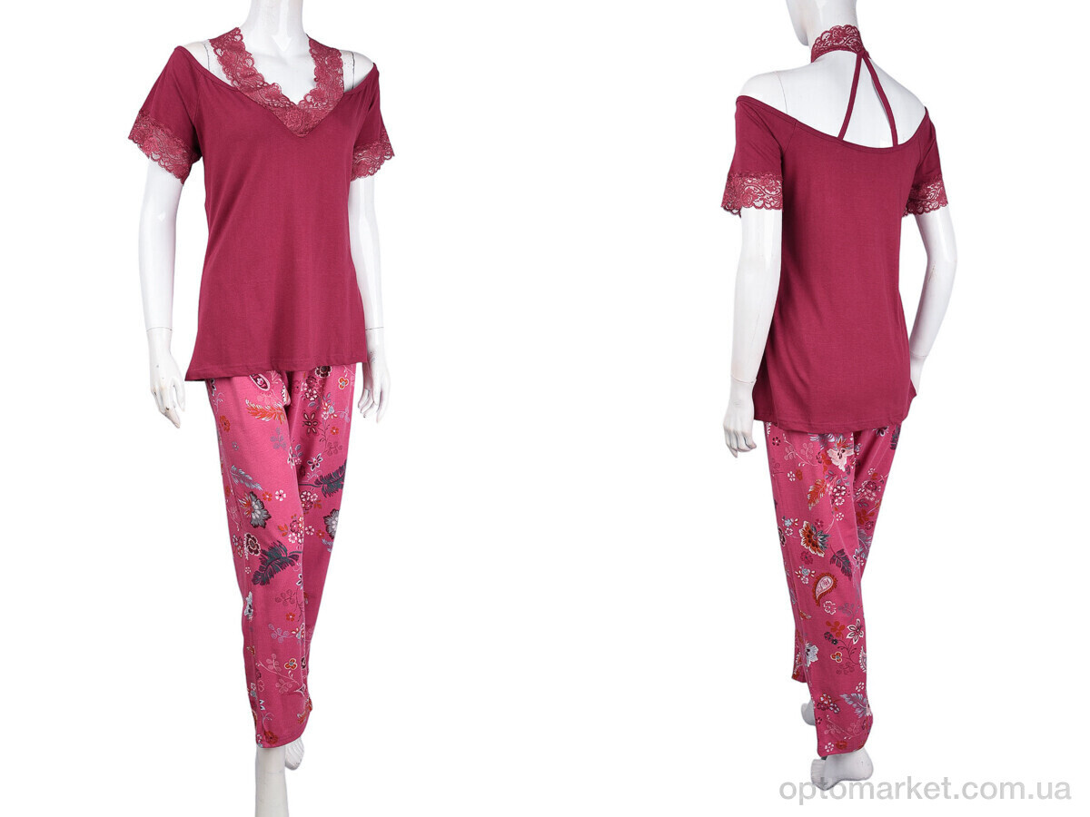 Купить Пижама жіночі 1600-015 (04064) bordo Isik бордовий, фото 3