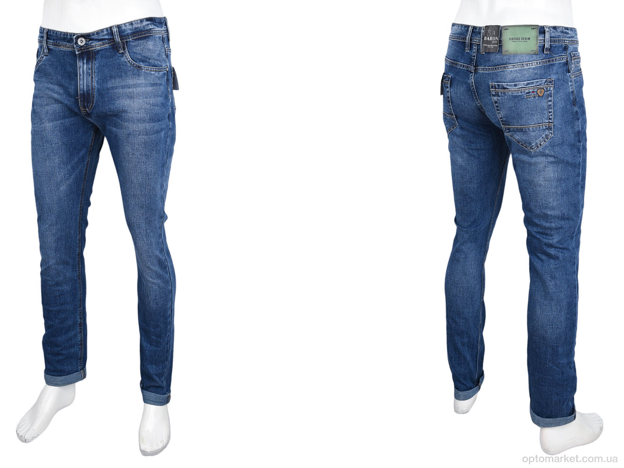 Купить Джинси чоловічі 1601 Baron синій, фото 3