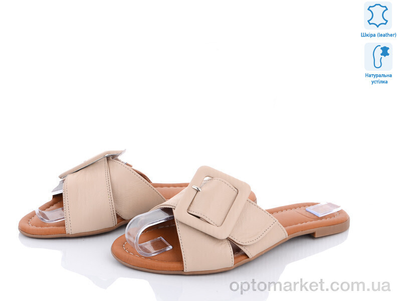 Купить Шльопанці жіночі 1603-03 Bati moda бежевий, фото 1