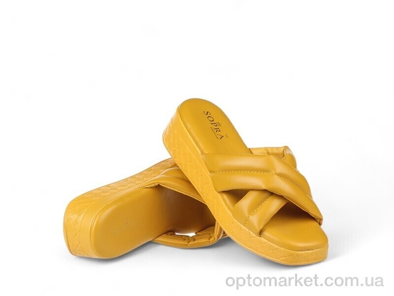 Купить Шльопанці жіночі 160343 Sopra жовтий, фото 1