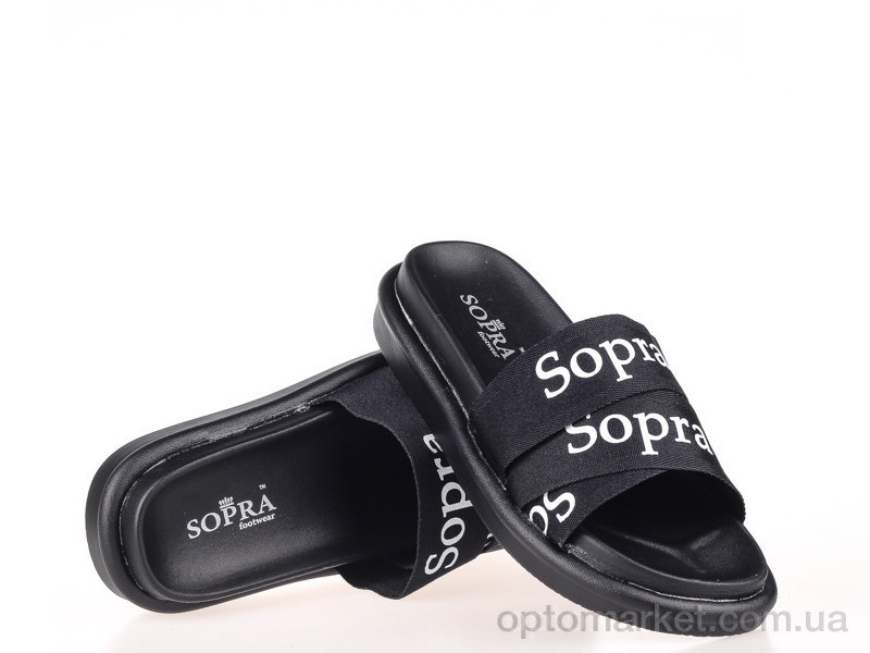 Купить Шльопанці жіночі 160521 Sopra чорний, фото 1