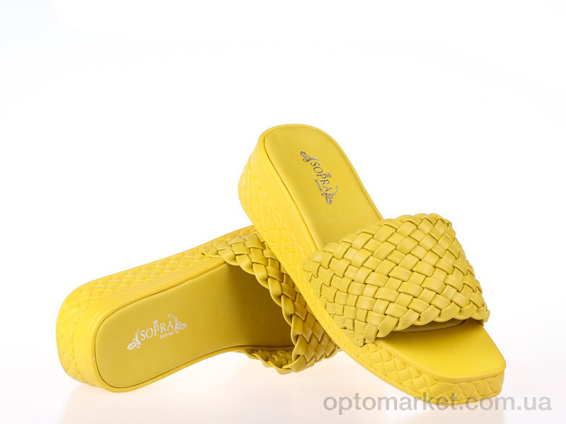 Купить Шльопанці жіночі 160665 Sopra жовтий, фото 1