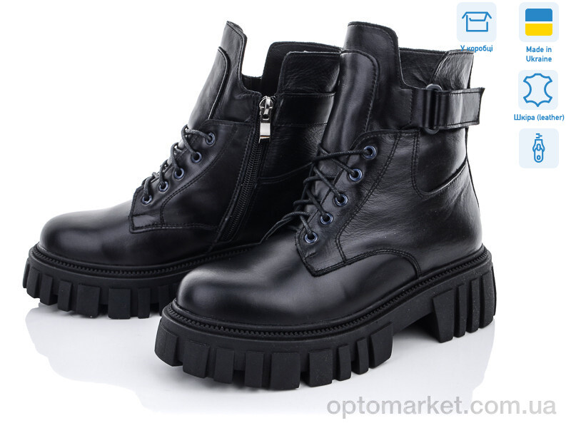 Купить Черевики жіночі 161-12 Fat Fox-Tamei чорний, фото 1