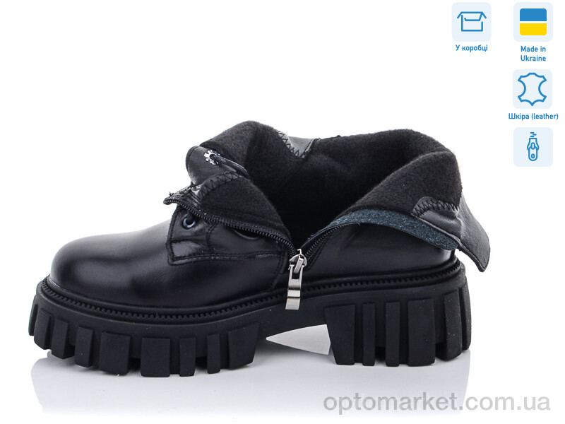 Купить Черевики жіночі 161-12 Fat Fox-Tamei чорний, фото 2