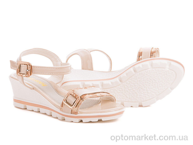 Купить Босоніжки дитячі 1620-2 rubbles red С.Луч бежевий, фото 1