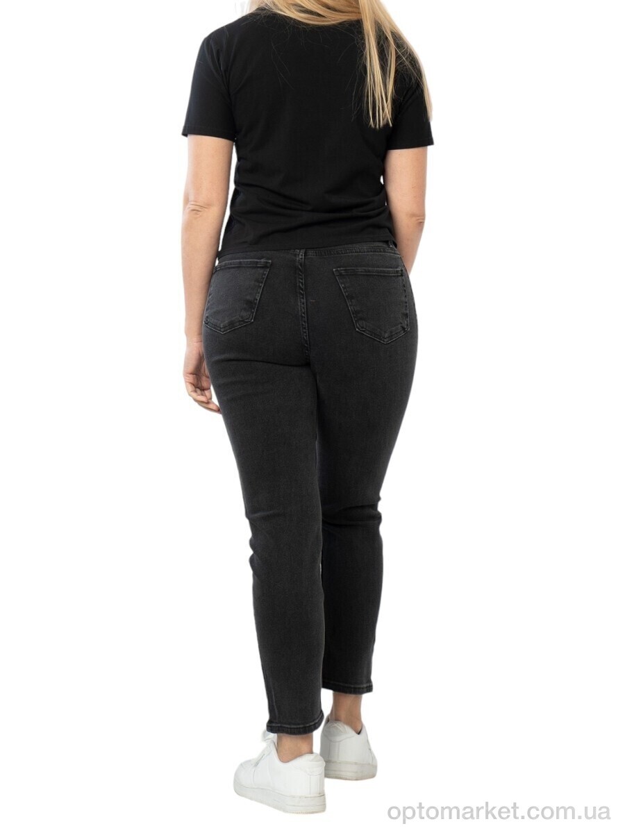 Купить Джинси жіночі 163-449 black Real London чорний, фото 2