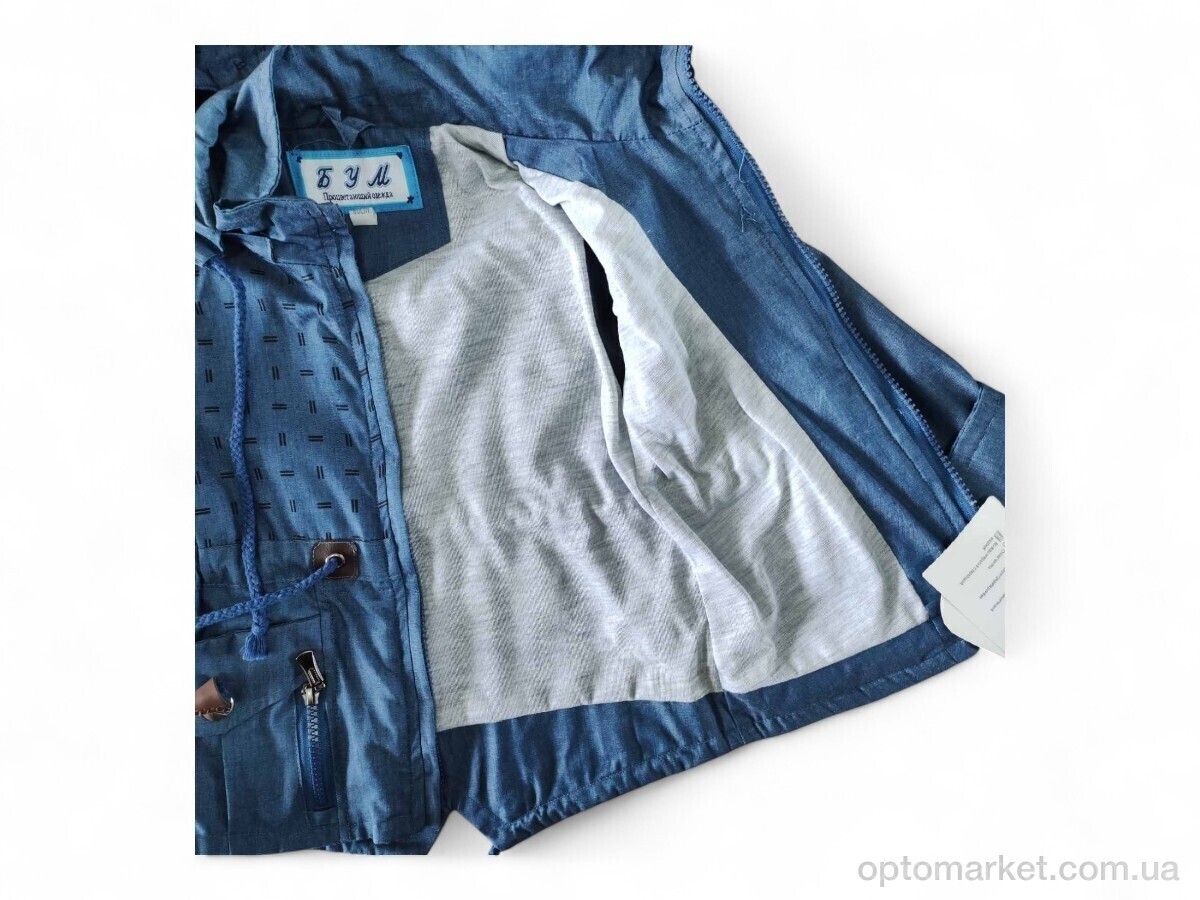 Купить Вітровка дитячі 1658 джинсовий Бум синій, фото 3