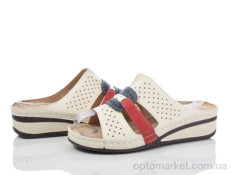 Купить Шльопанці жіночі 168-43 Nayasitun бежевий, фото 1