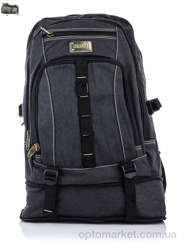 Купить Рюкзак чоловічі 1693 black Ormi чорний, фото 1