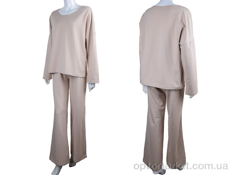 Купить Спортивний костюм жіночі 17-07 бежевий Di.Va бежевий, фото 3