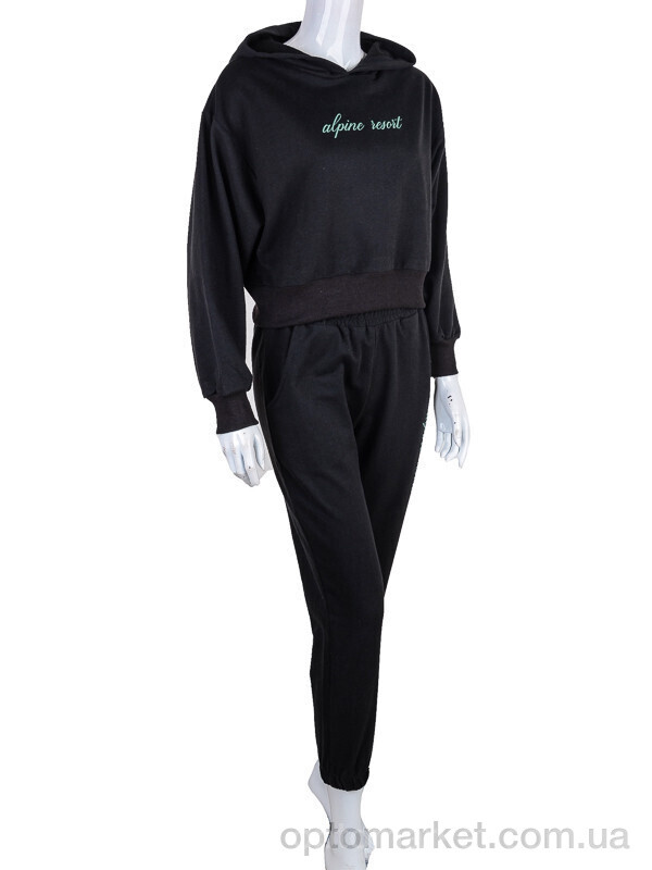 Купить Спортивний костюм жіночі 17-34004-0 black Newe H.A.N. чорний, фото 1