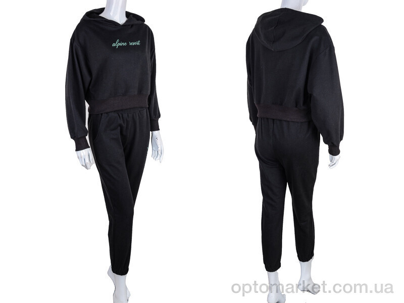 Купить Спортивний костюм жіночі 17-34004-0 black Newe H.A.N. чорний, фото 3