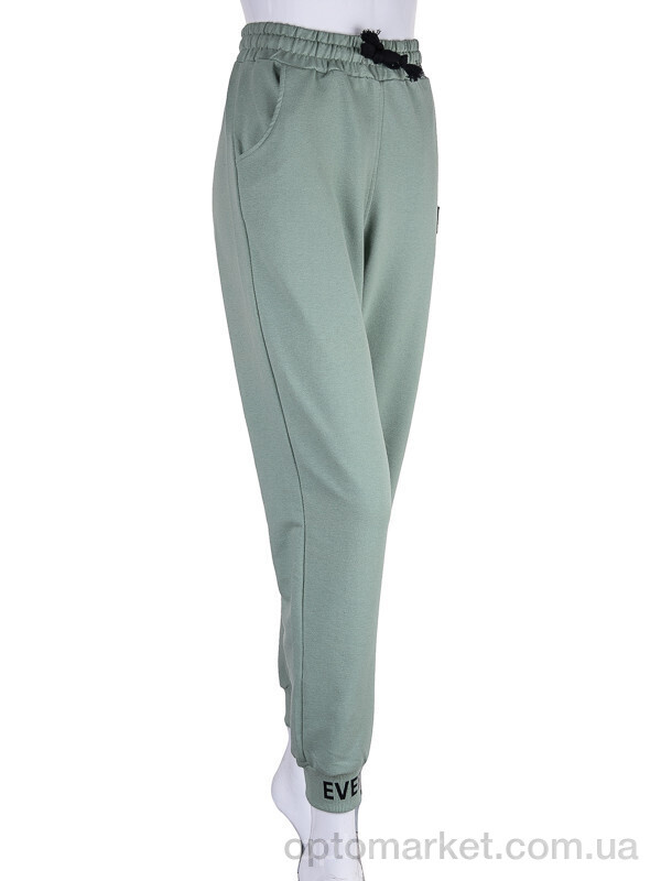 Купить Спортивні штани жіночі 17-8002-0 green Батал Tengo Mod зелений, фото 1