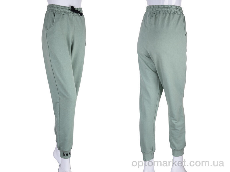 Купить Спортивні штани жіночі 17-8002-0 green Батал Tengo Mod зелений, фото 3
