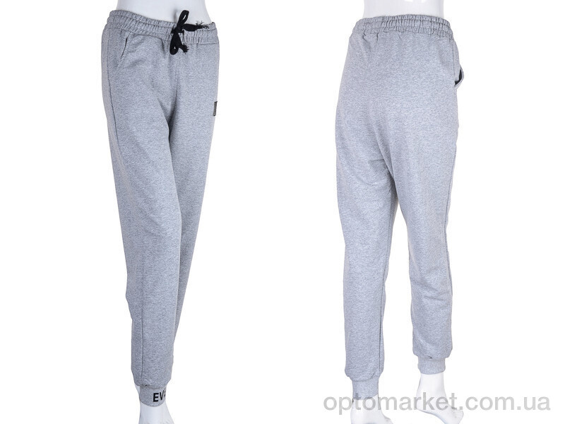 Купить Спортивні штани жіночі 17-8002-3 grey Батал Tengo Mod сірий, фото 3