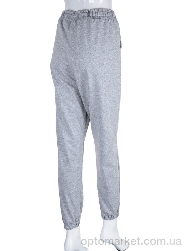 Купить Спортивні штани жіночі 17-8003-3 grey Батал Tengo Mod сірий, фото 2