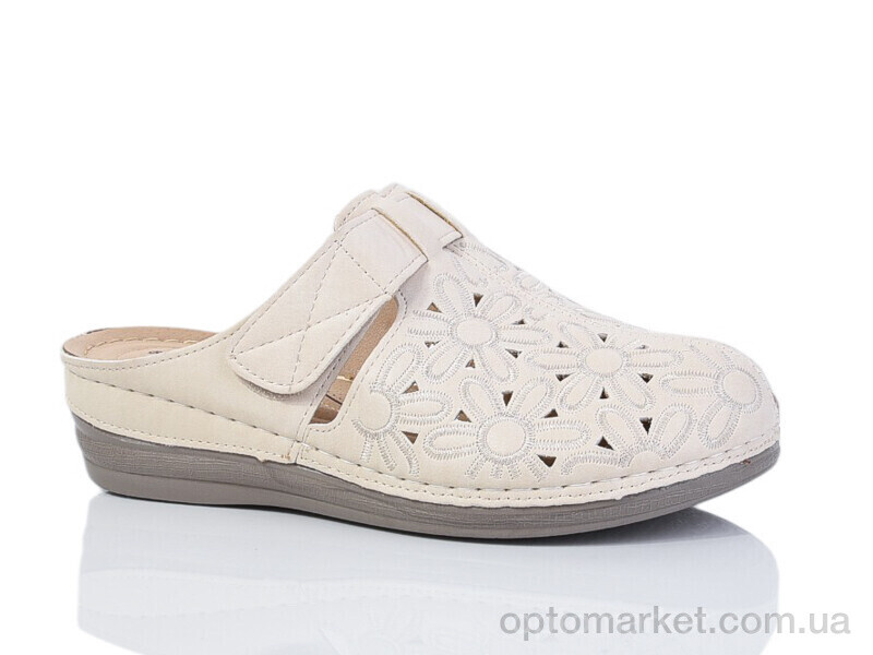 Купить Шльопанці жіночі 170-2 Baodaogongzhu бежевий, фото 1