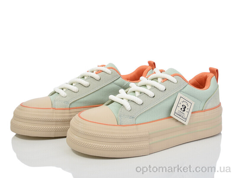 Купить Кеди жіночі 170-28 green-orange Violeta зелений, фото 1