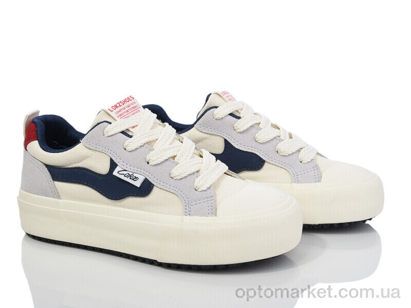 Купить Кеди жіночі 170-29 white-grey Violeta бежевий, фото 1