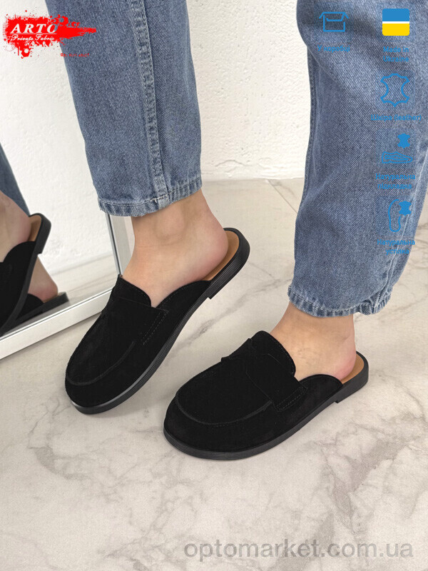 Купить Шльопанці жіночі 170 чорний з. ARTO чорний, фото 3
