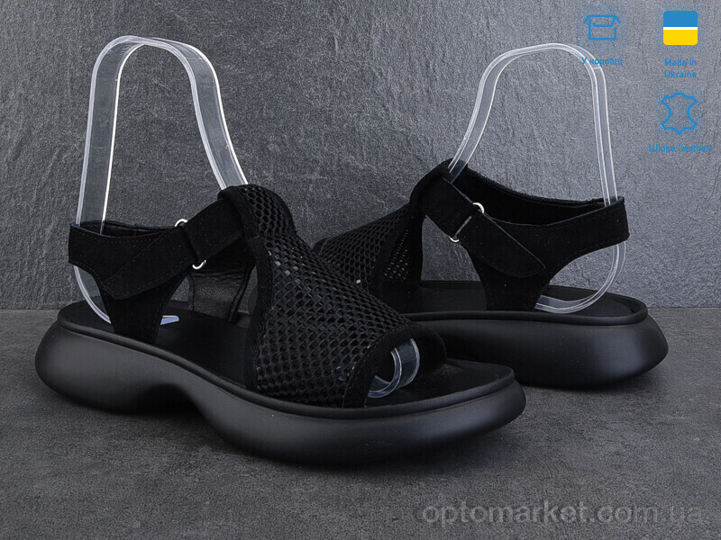 Купить Босоніжки жіночі 1701-1 Ailinda чорний, фото 2