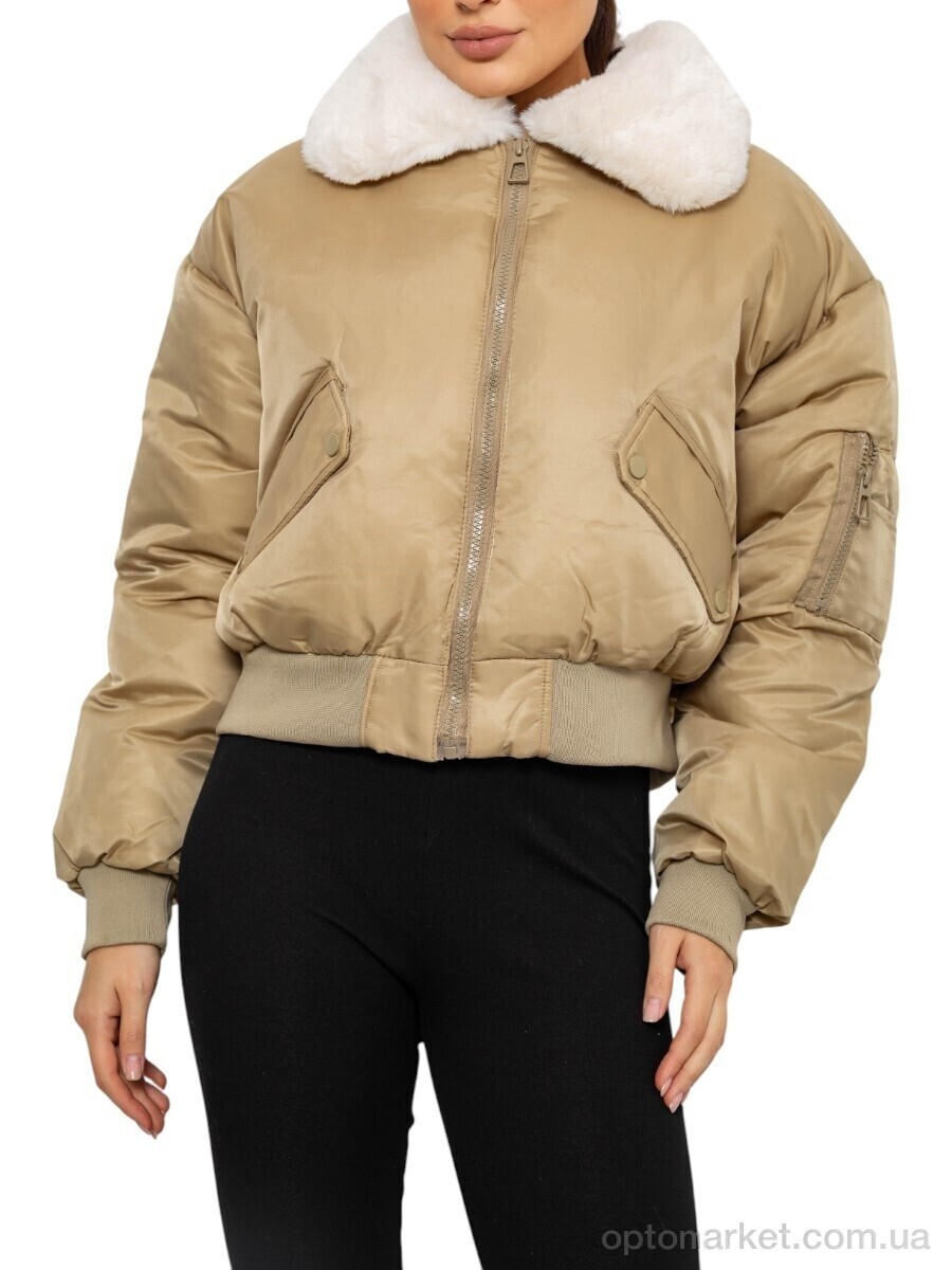 Купить Куртка жіночі 17115 (12047) d.beige Tumassi коричневий, фото 1