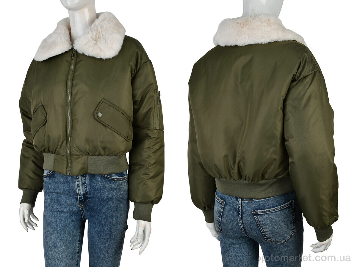 Купить Куртка жіночі 17115 (12047) khaki Лили хакі, фото 3