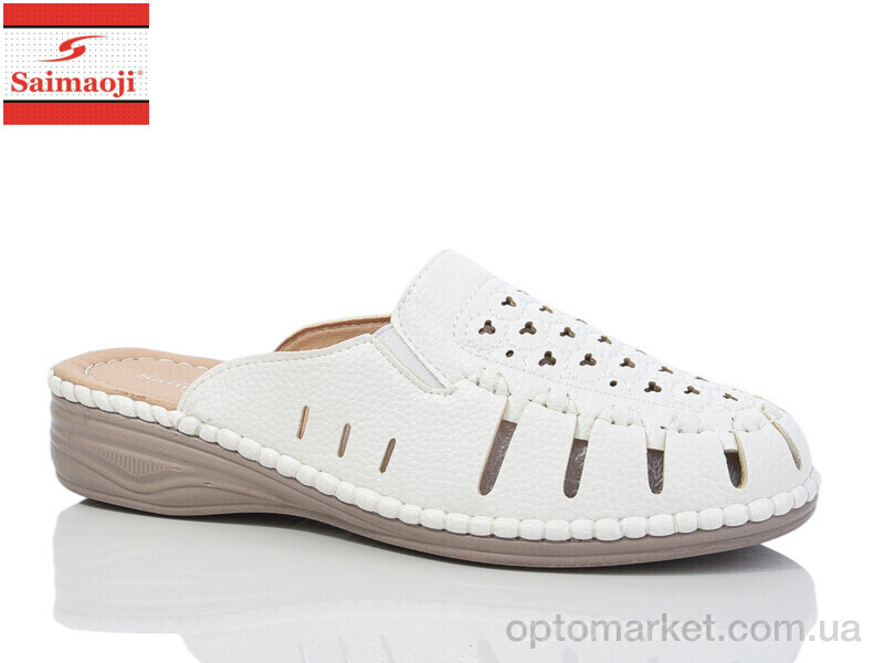 Купить Шльопанці жіночі 172-2 Saimaoji білий, фото 1