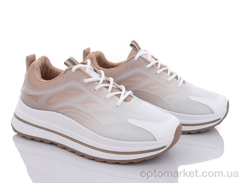 Купить Кросівки жіночі 172-29 (172-38) khaki Violeta only one бежевий, фото 1