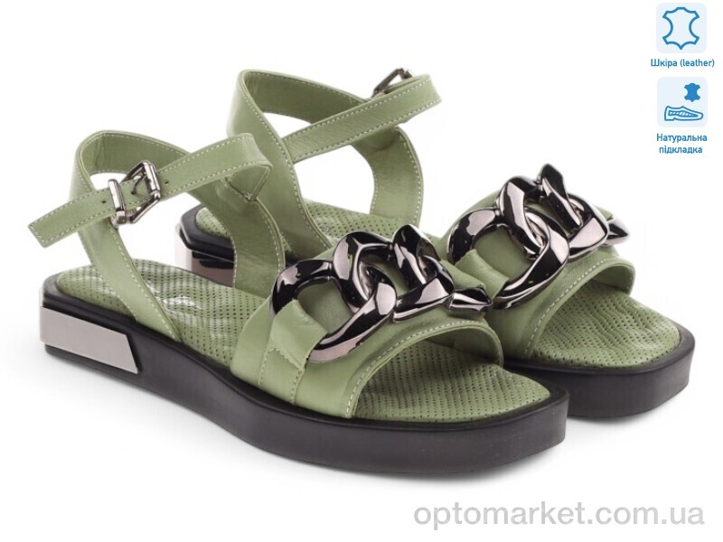 Купить Босоніжки жіночі 172281 Anna Lucci зелений, фото 1