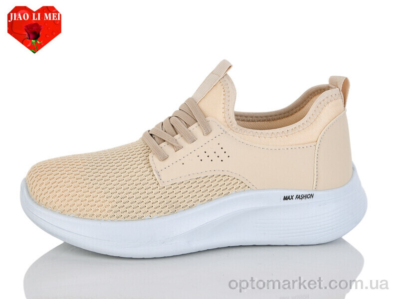 Купить Кросівки жіночі 175-5 Jiao Li Mei бежевий, фото 1