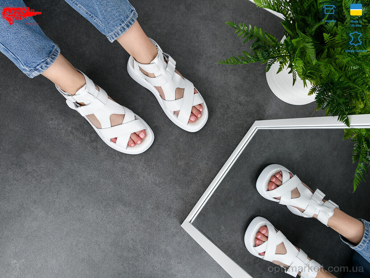 Купить Босоніжки жіночі 175 білий к. ARTO білий, фото 2