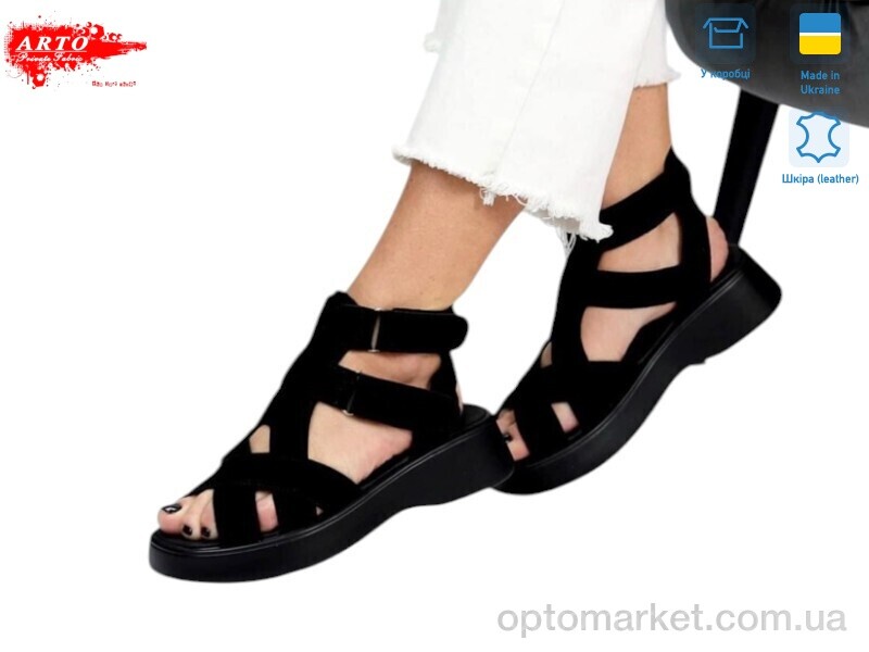 Купить Босоніжки жіночі 175 ч.з. ARTO чорний, фото 1