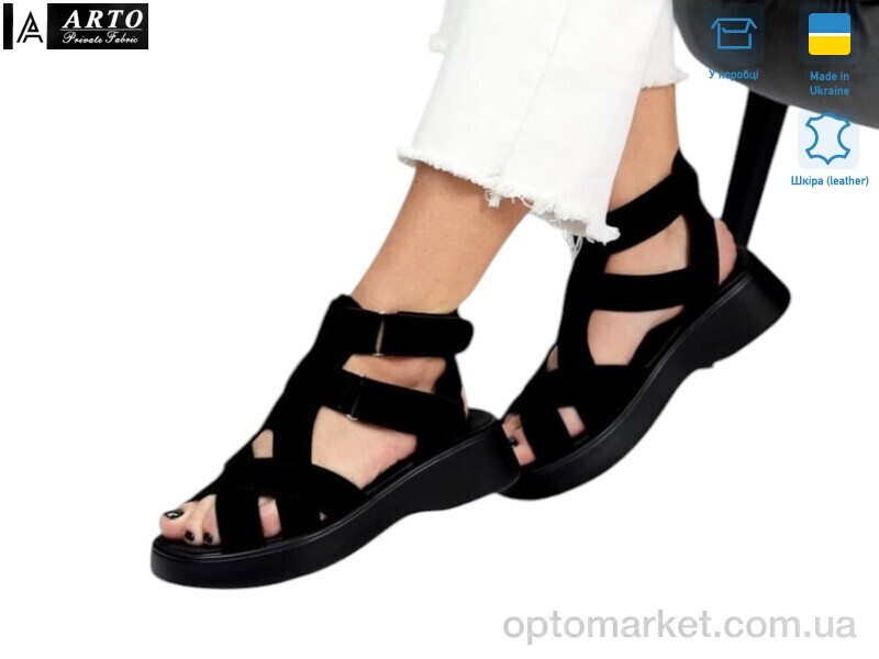 Купить Босоніжки жіночі 175 ч.з. ARTO чорний, фото 1