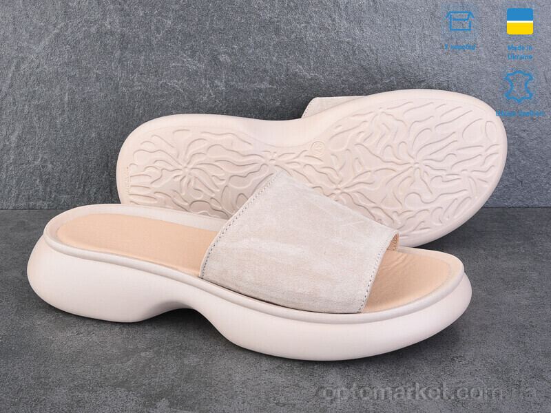 Купить Шльопанці жіночі 17502-35 Ailinda бежевий, фото 2