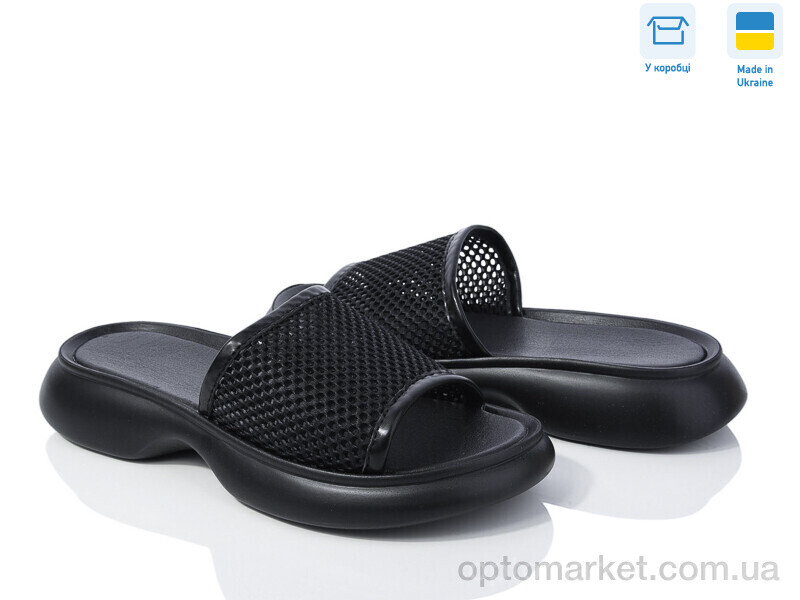 Купить Шльопанці жіночі 17503-2D Ailinda чорний, фото 1
