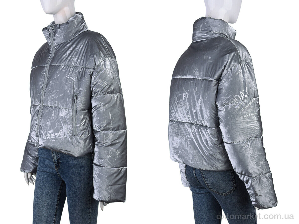 Купить Куртка жіночі 17571 (12032) silver Tumassi срібний, фото 3