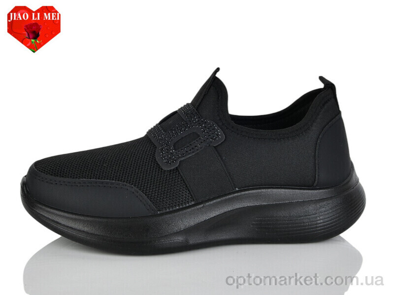 Купить Кросівки жіночі 176-1 Jiao Li Mei чорний, фото 1