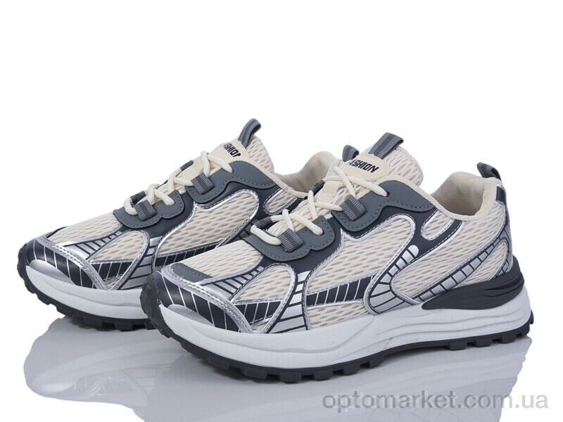 Купить Кросівки жіночі 176-34(B0682) beige-grey Violeta бежевий, фото 1