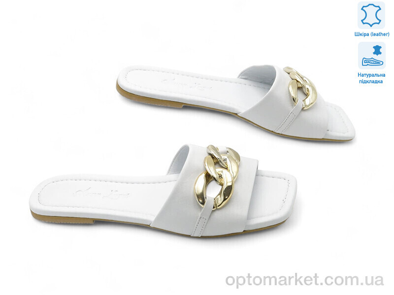 Купить Шльопанці жіночі 176930 Anna Lucci білий, фото 1