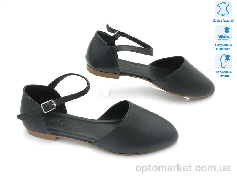 Купить Босоніжки жіночі 176951 Anna Lucci чорний, фото 1