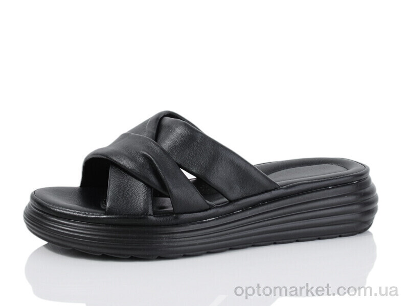 Купить Шльопанці жіночі 177-1 Baodaogongzhu чорний, фото 1