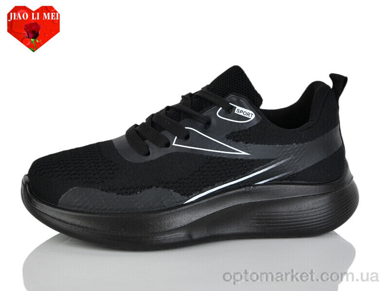Купить Кросівки жіночі 177-1 Jiao Li Mei чорний, фото 1
