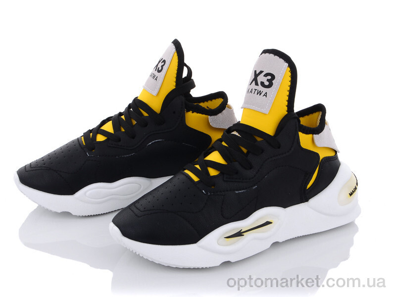 Купить Кросівки жіночі 177-18 black-yellow Violeta only one чорний, фото 1