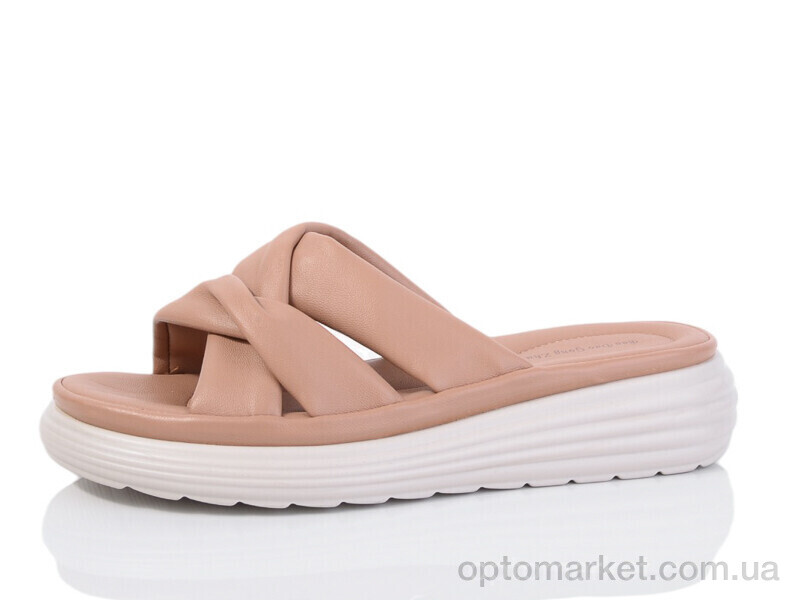 Купить Шльопанці жіночі 177-3 Baodaogongzhu коричневий, фото 1