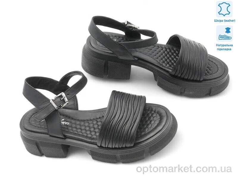 Купить Босоніжки жіночі 177148 Anna Lucci чорний, фото 1