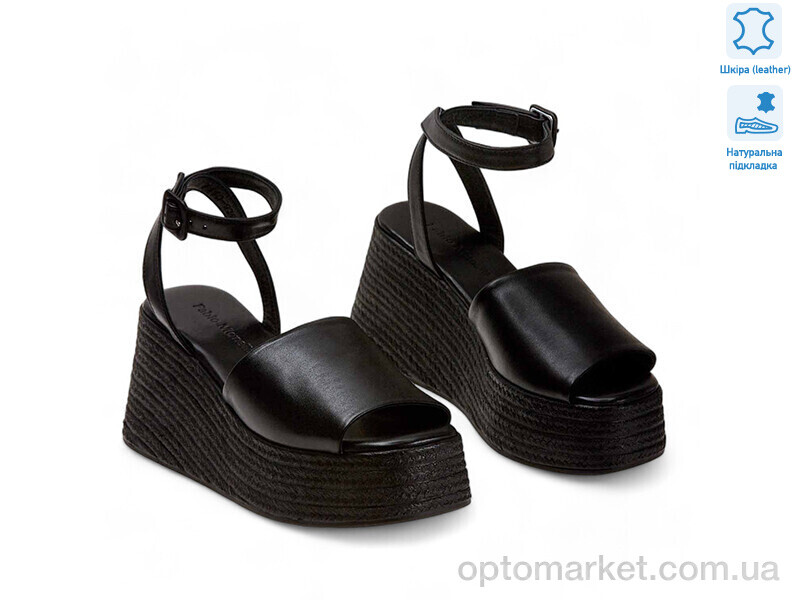 Купить Босоніжки жіночі 177293 Fabio Monelli чорний, фото 1