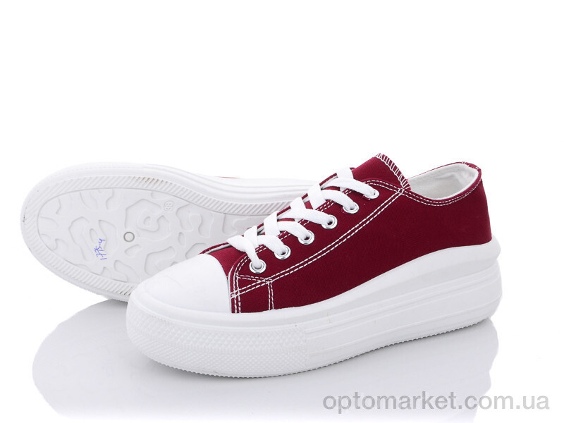 Купить Кеди жіночі 1775-4 Xifa бордовий, фото 1